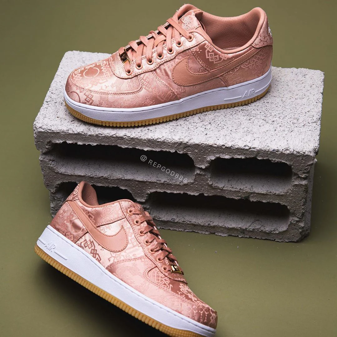 CLOT x Air Force 1 Low “Rose Gold” CJ5290-600 - Image 13