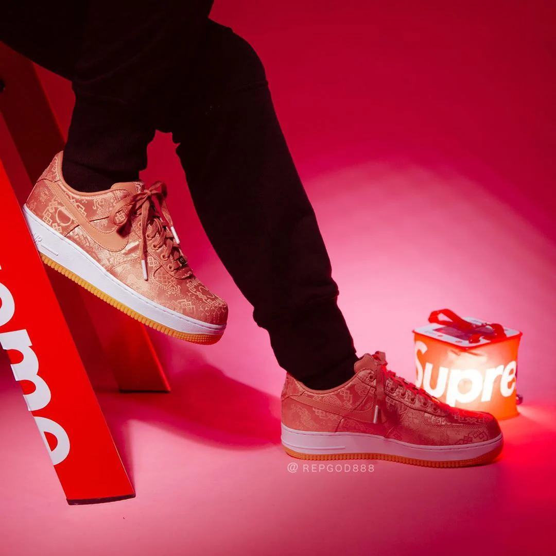 CLOT x Air Force 1 Low “Rose Gold” CJ5290-600 - Image 15