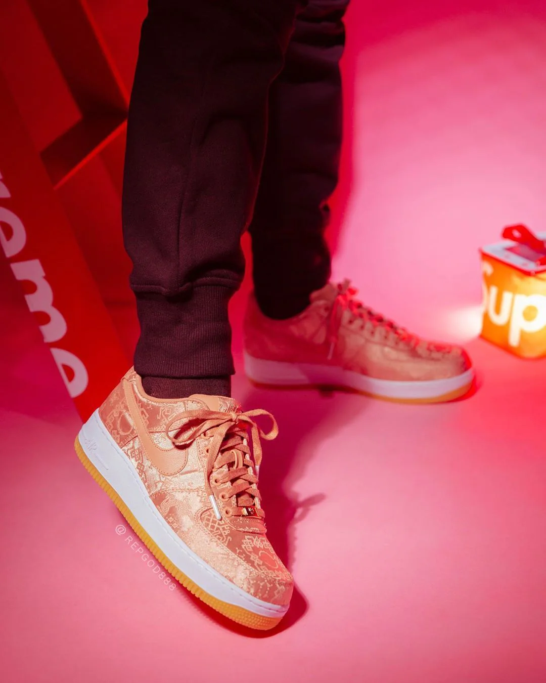 CLOT x Air Force 1 Low “Rose Gold” CJ5290-600 - Image 17