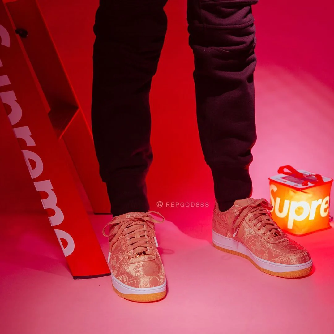 CLOT x Air Force 1 Low “Rose Gold” CJ5290-600 - Image 19