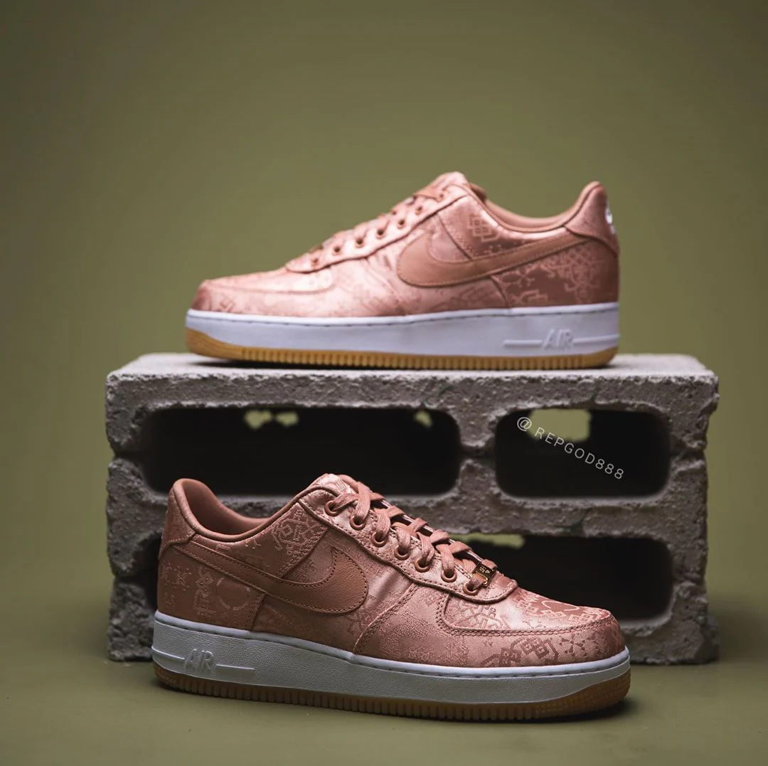CLOT x Air Force 1 Low “Rose Gold” CJ5290-600 - Image 3