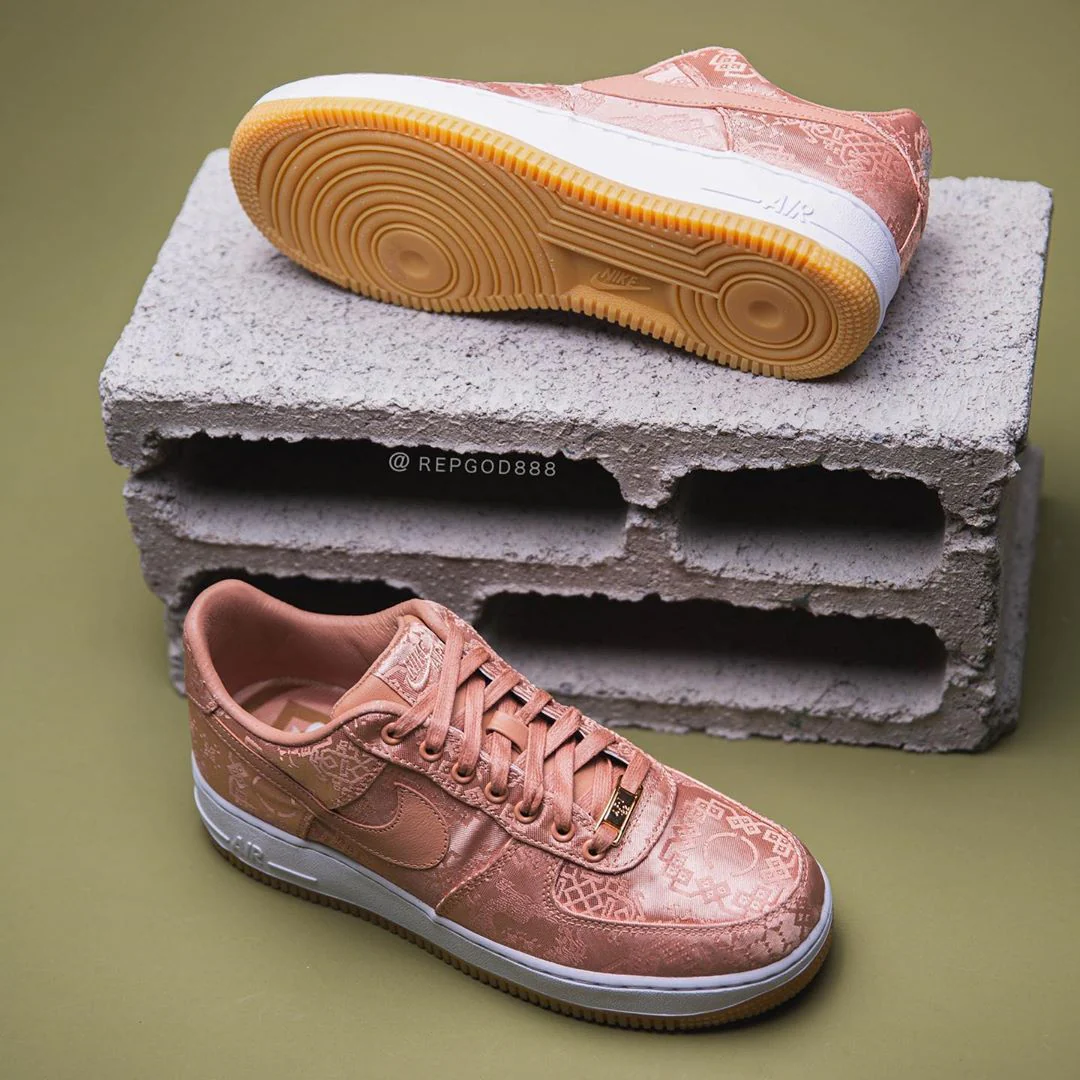 CLOT x Air Force 1 Low “Rose Gold” CJ5290-600 - Image 5