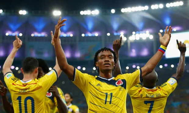 Colombia Home Retro Jersey 2014 - Image 3