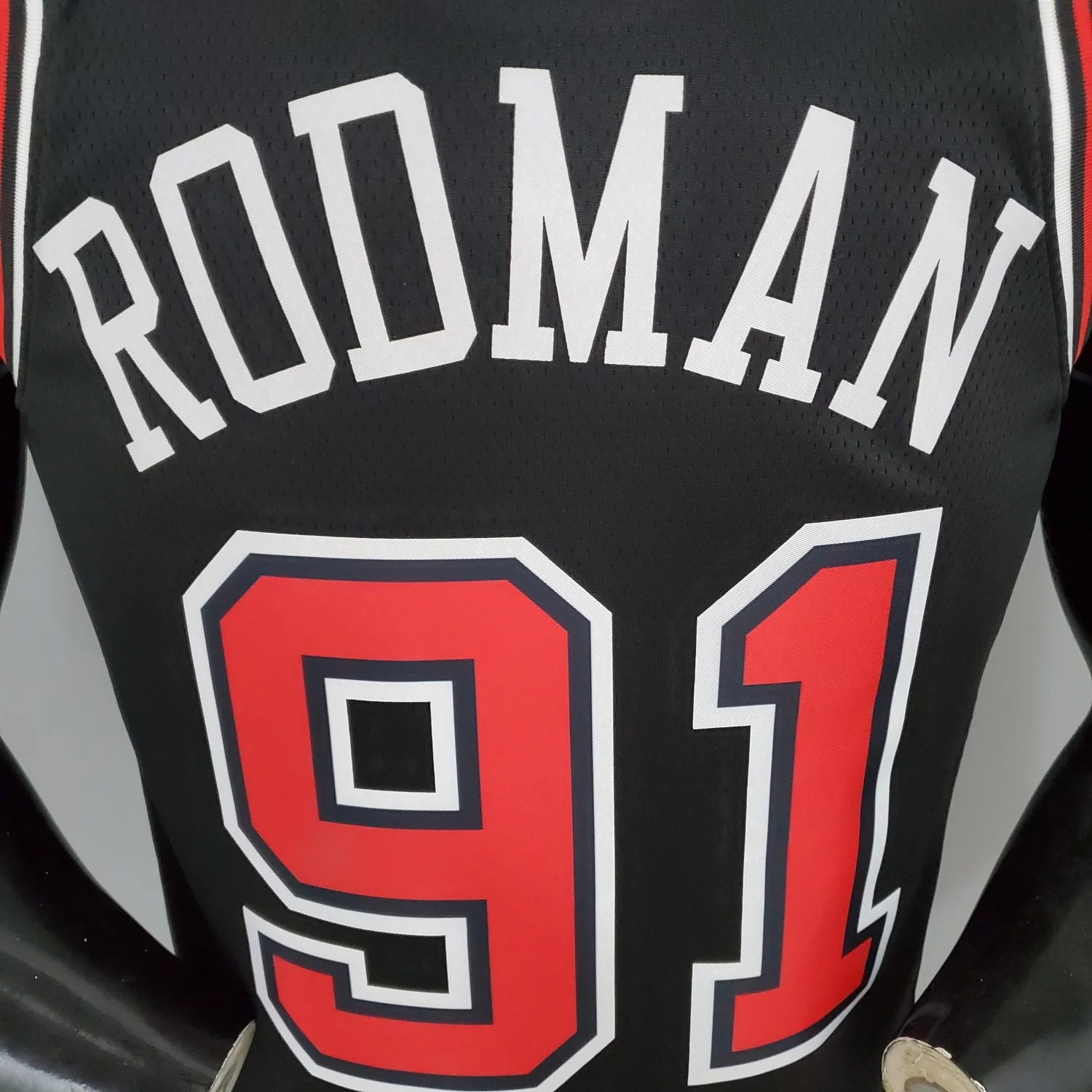 Dennis Rodman Chicago Bulls Swingman Jersey Black - Image 5