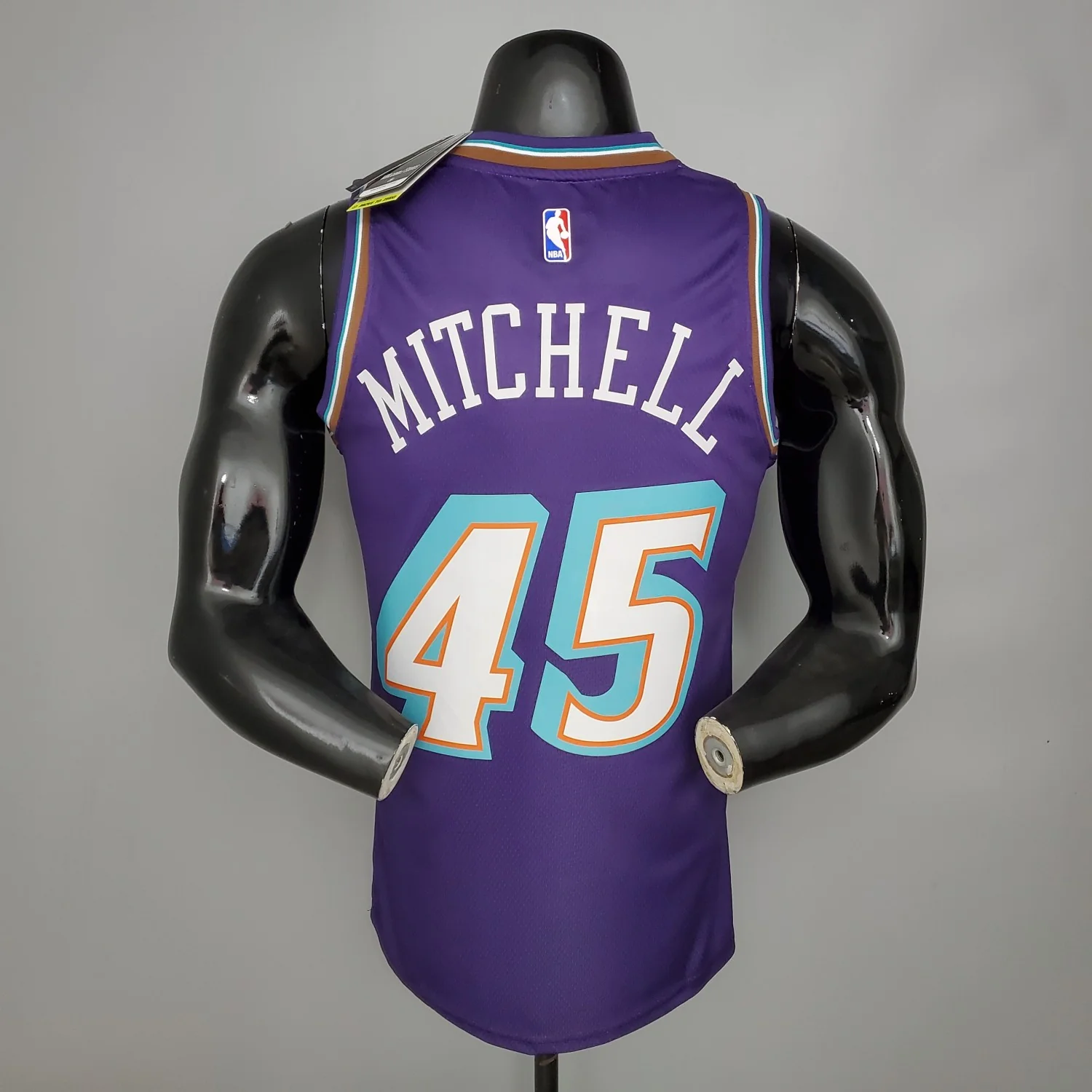 Donovan Mitchell Utah Jazz Retro Snow Mountain Edition Swingman Jersey Purple - Image 2