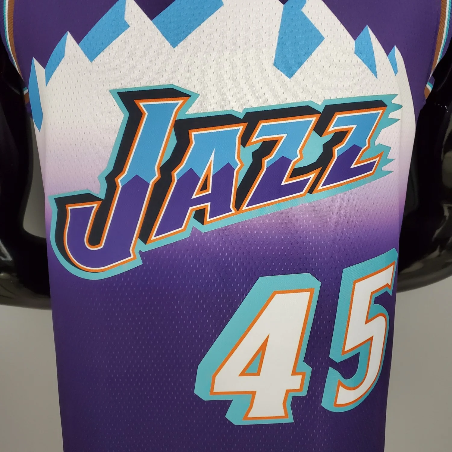 Donovan Mitchell Utah Jazz Retro Snow Mountain Edition Swingman Jersey Purple - Image 3