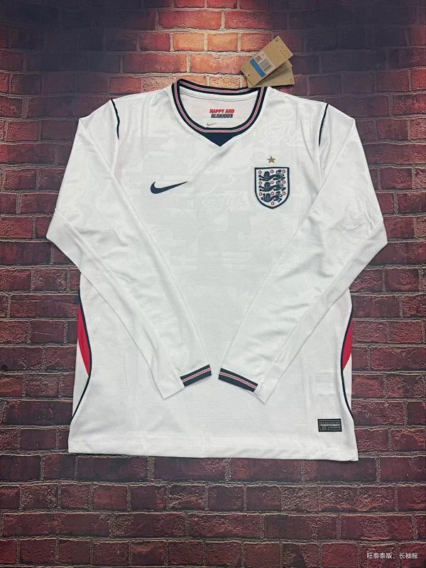 England Home Long Sleeve Jersey 26/27