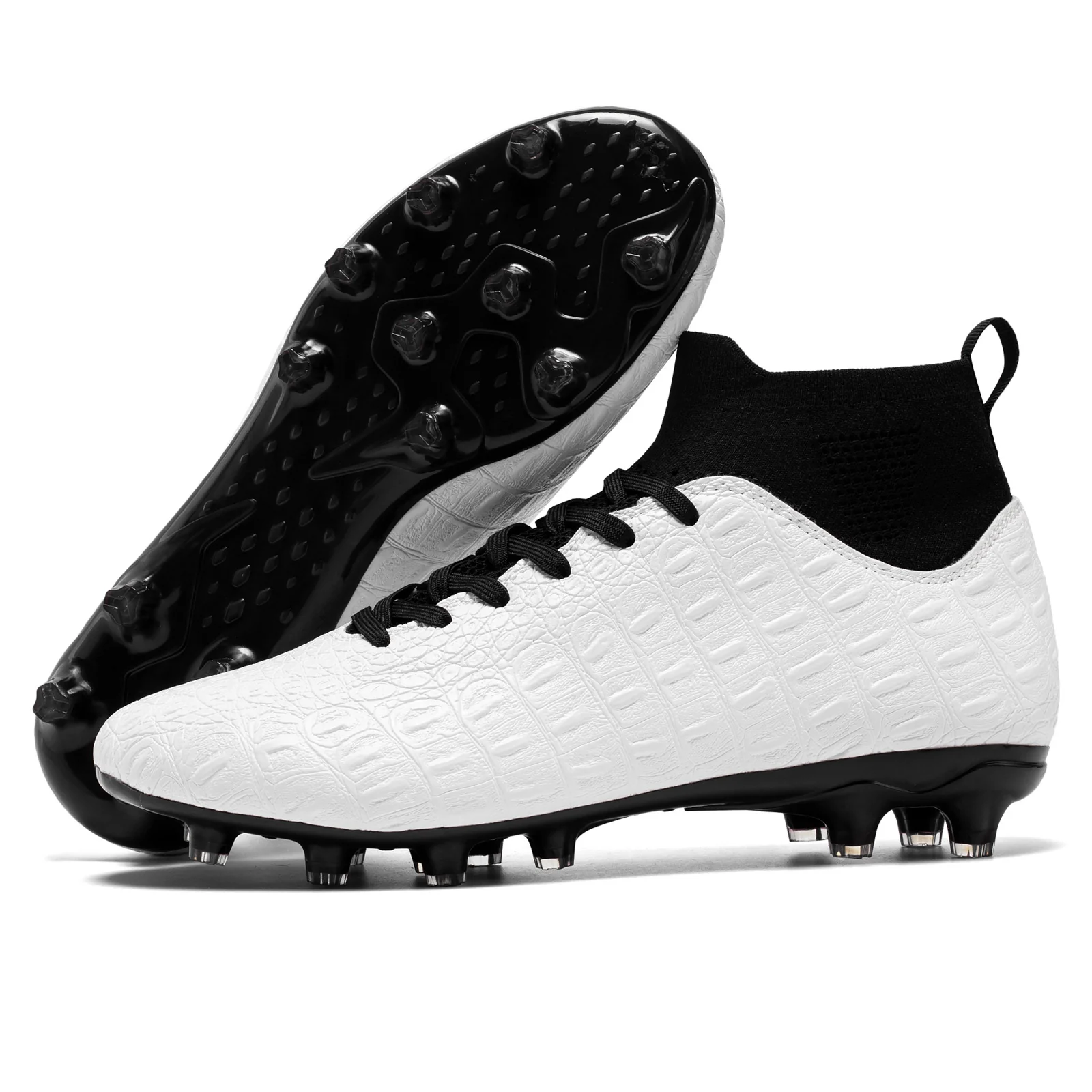 Football Men's High-top Foot Sock Training Shoes - Image 17