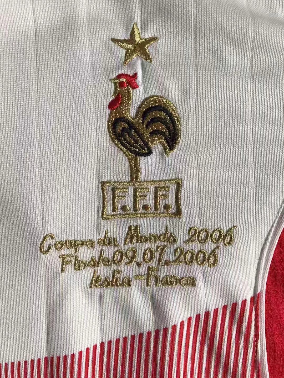 France Away Retro Jersey 2006 - Image 3