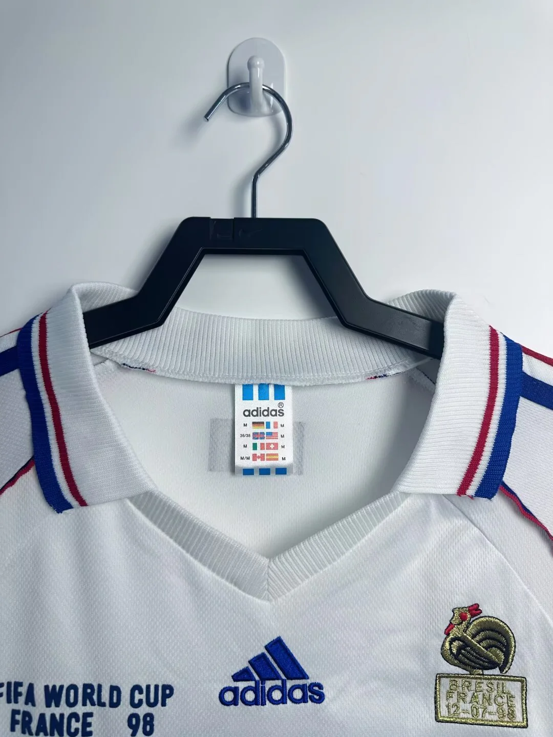 France Away Retro Long Sleeve Jersey 1998 - Image 3
