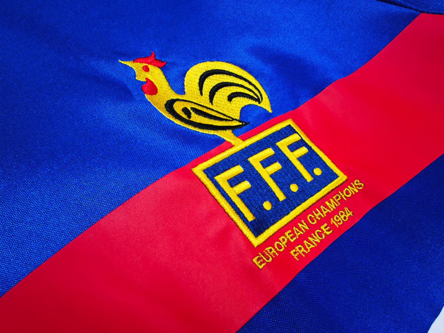 France Home Retro Jersey 1984 - Image 6