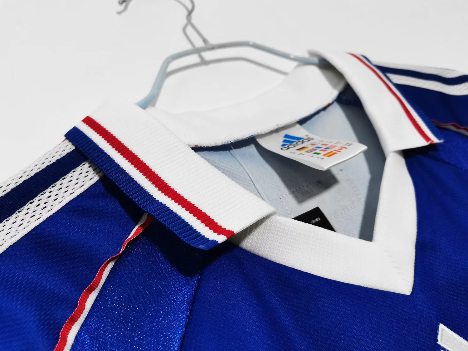 France Retro Home Long Sleeve Jersey 1998 - Image 4