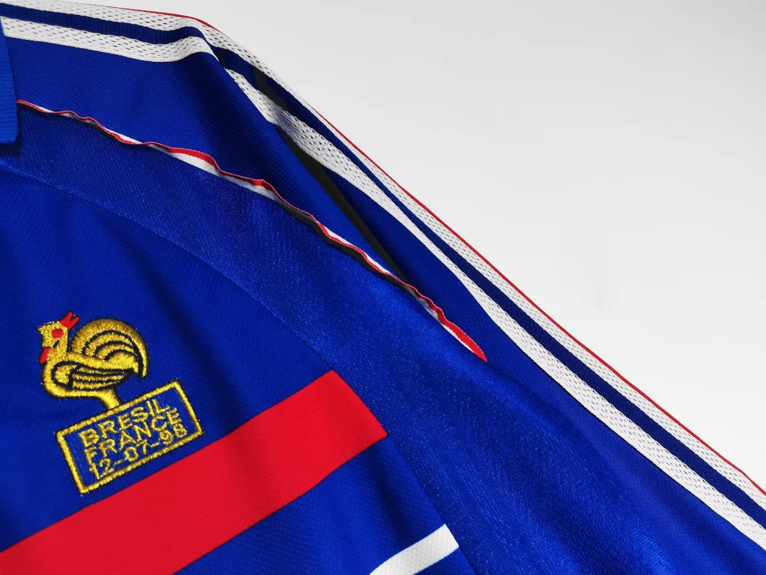France Retro Home Long Sleeve Jersey 1998 - Image 5