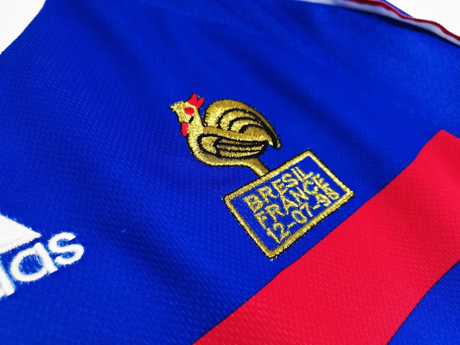 France Retro Home Long Sleeve Jersey 1998 - Image 6