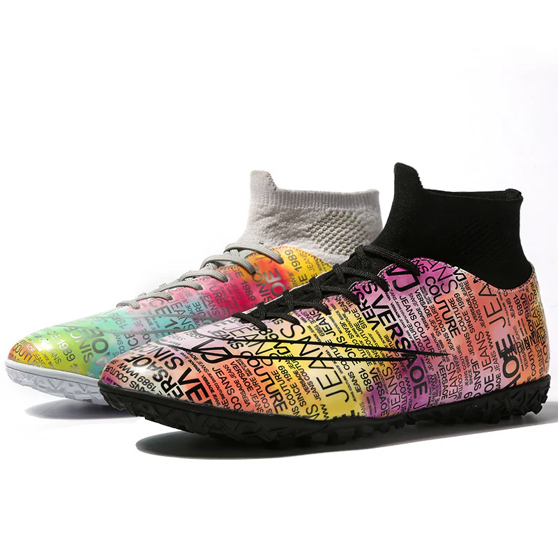 High Top Soccer Shoes Boys And Girls Tf Broken Nails - Image 4
