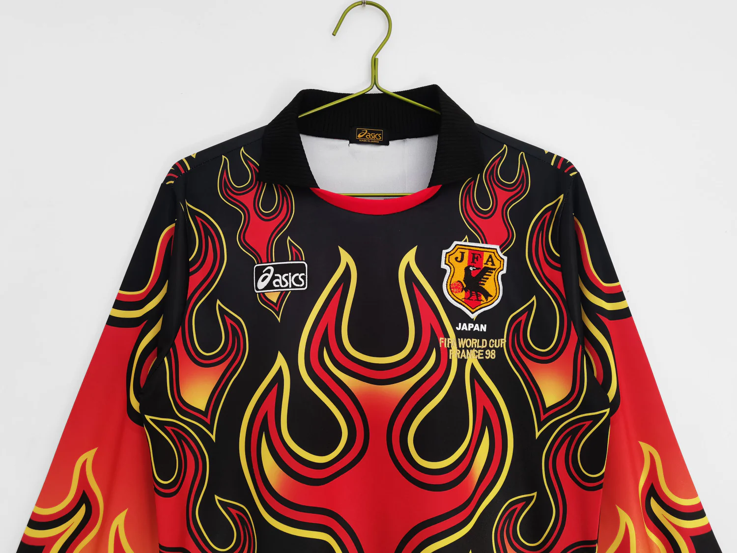Japan Retro Home Goalkeeper Long Sleeve Jersey 1998 - Image 3
