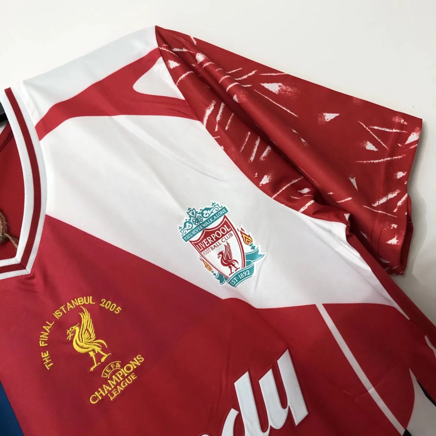 Liverpool Red Retro Commemorative Jersey - Image 4