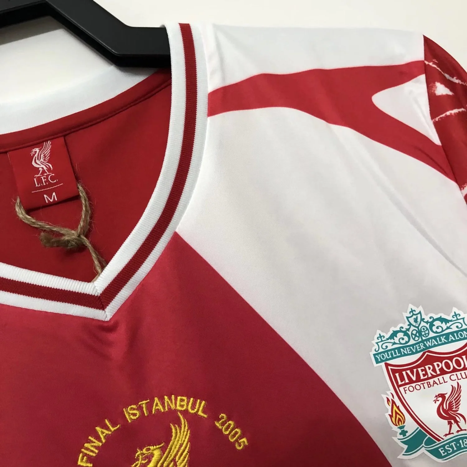Liverpool Red Retro Commemorative Jersey - Image 7