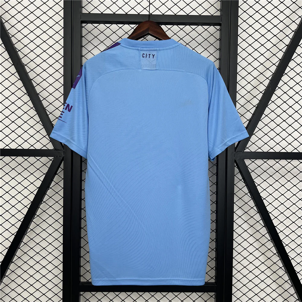 Manchester Ctiy Home Retro Jersey 2019/20 - Image 2