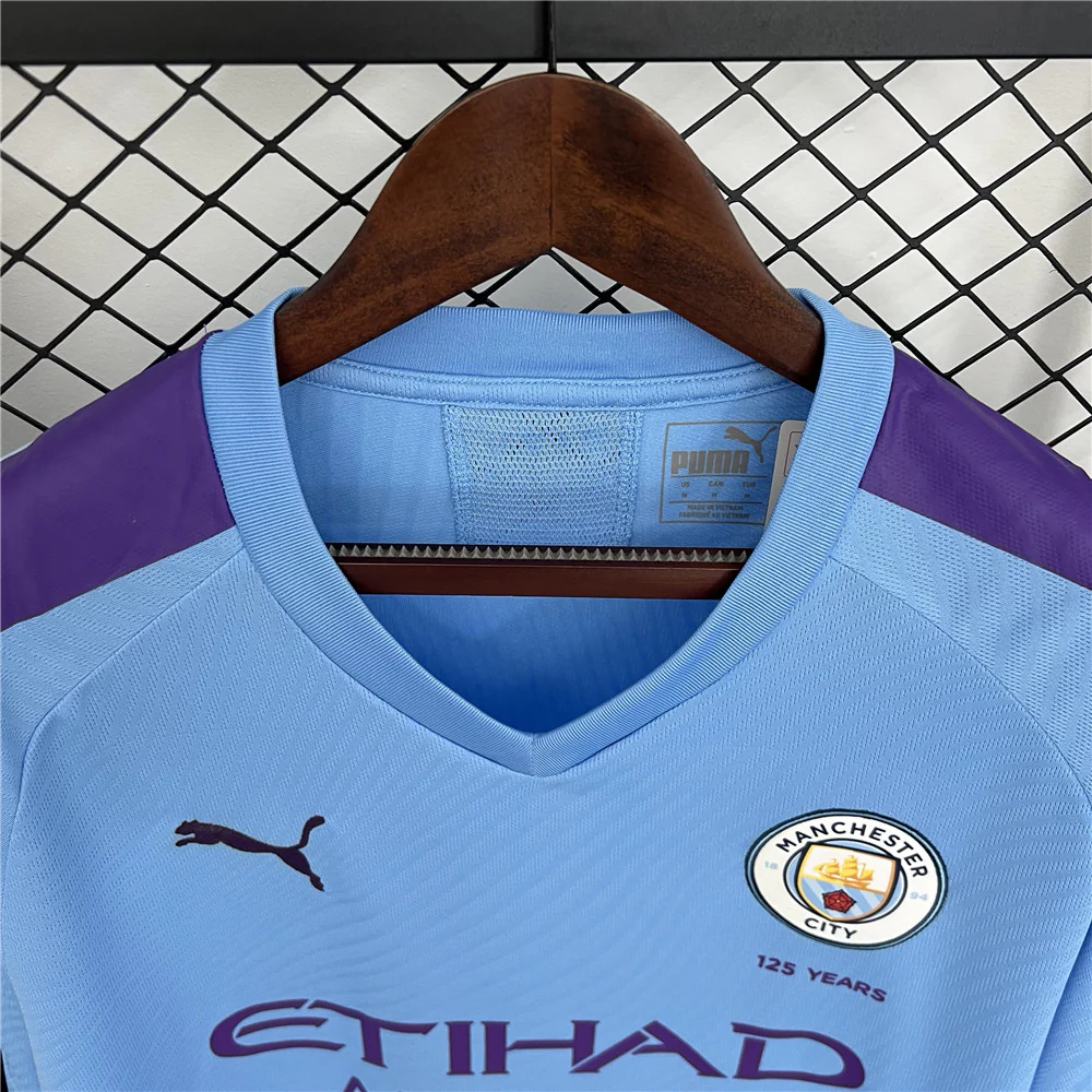 Manchester Ctiy Home Retro Jersey 2019/20 - Image 8