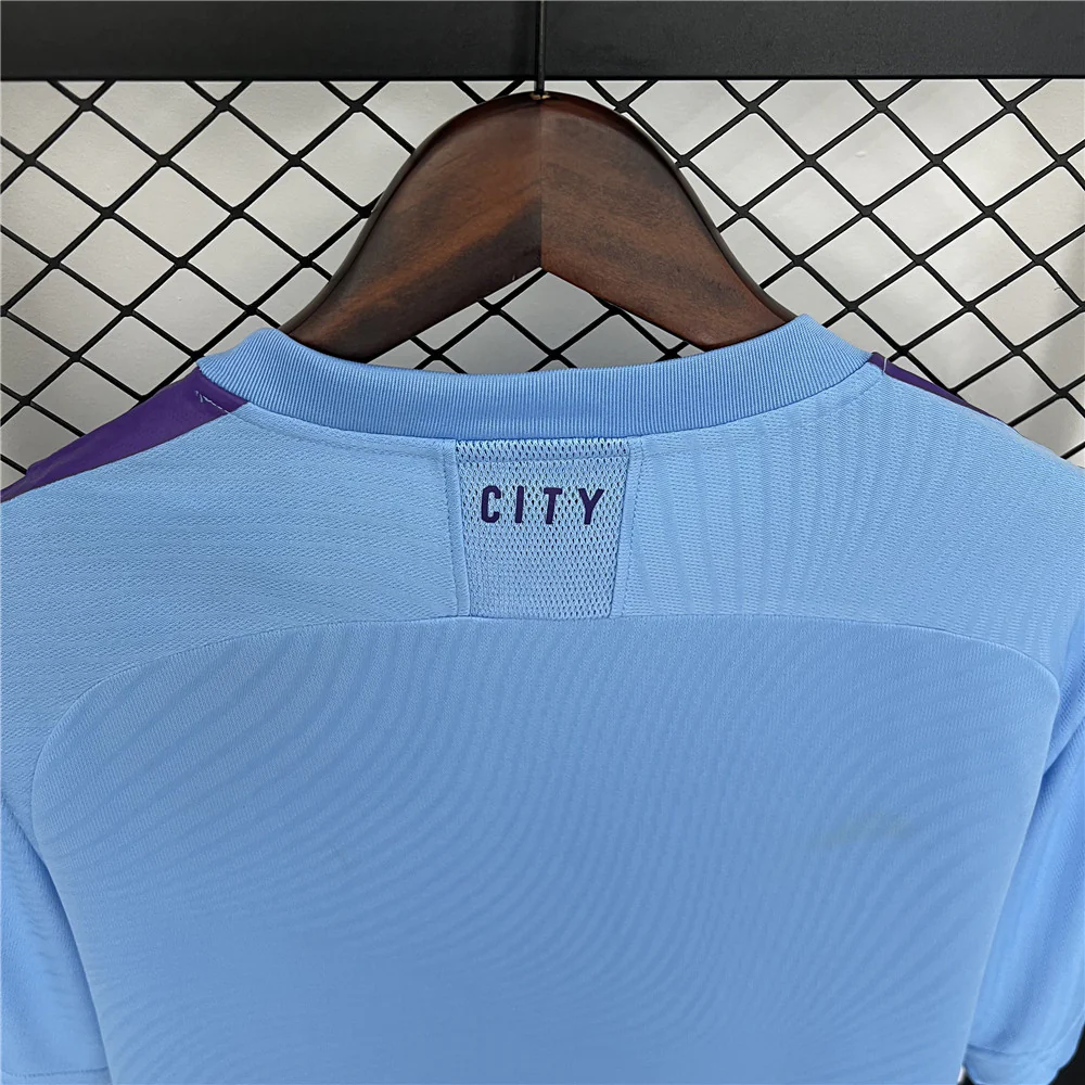 Manchester Ctiy Home Retro Jersey 2019/20 - Image 9