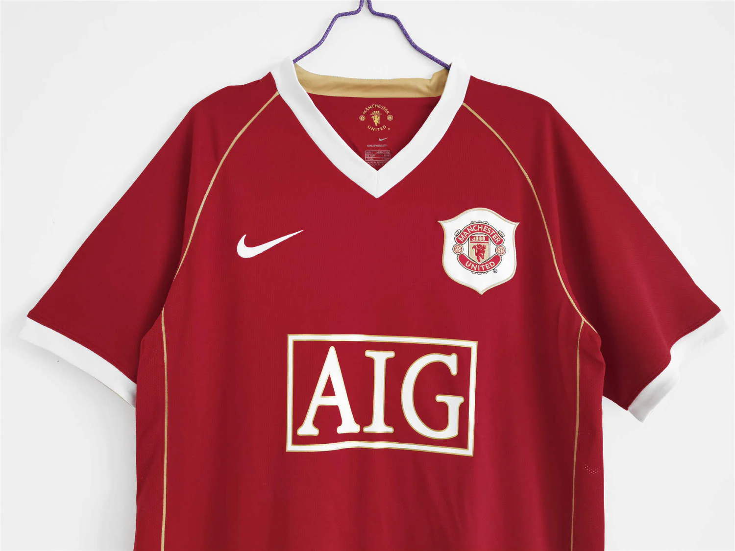 Manchester United Home Retro Jersey 06/07 - Image 7