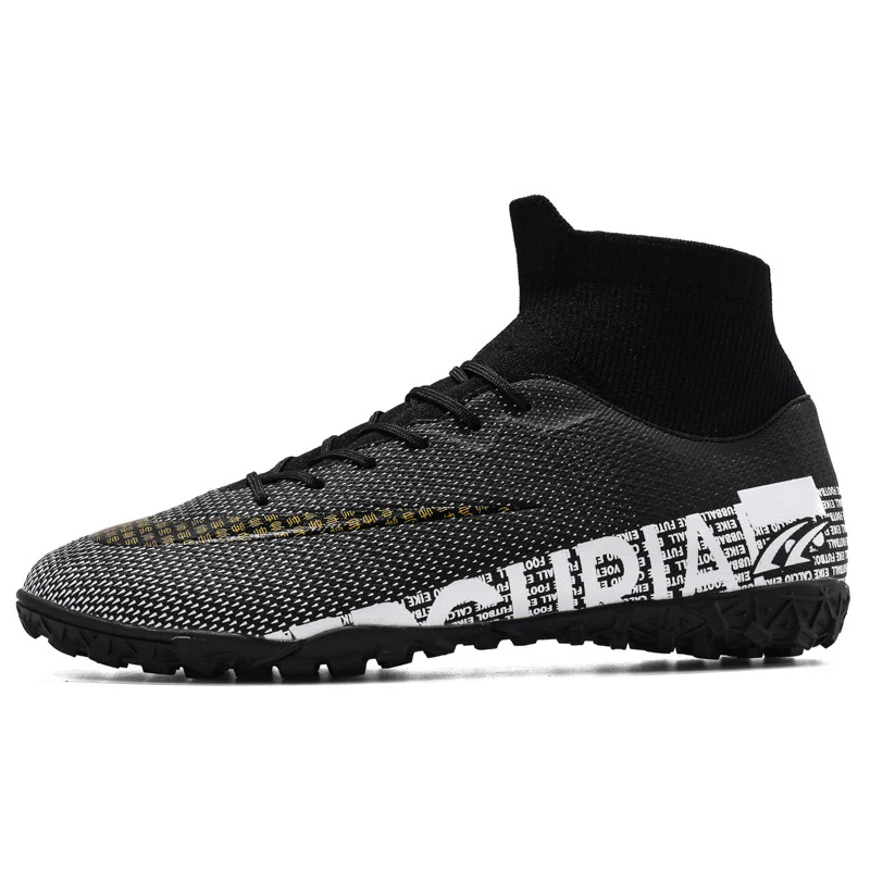 Men's Plus Size Soccer Shoes High Top AG Spikes - Image 2