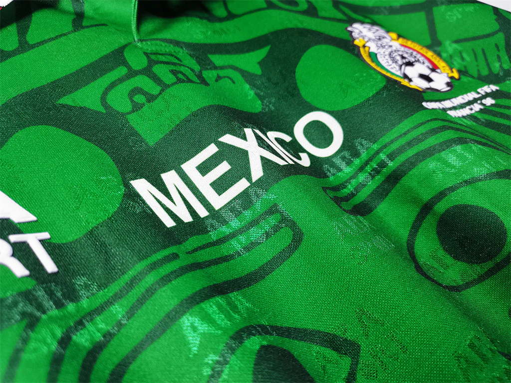 Mexico Home Retro Jersey 1998 - Image 6