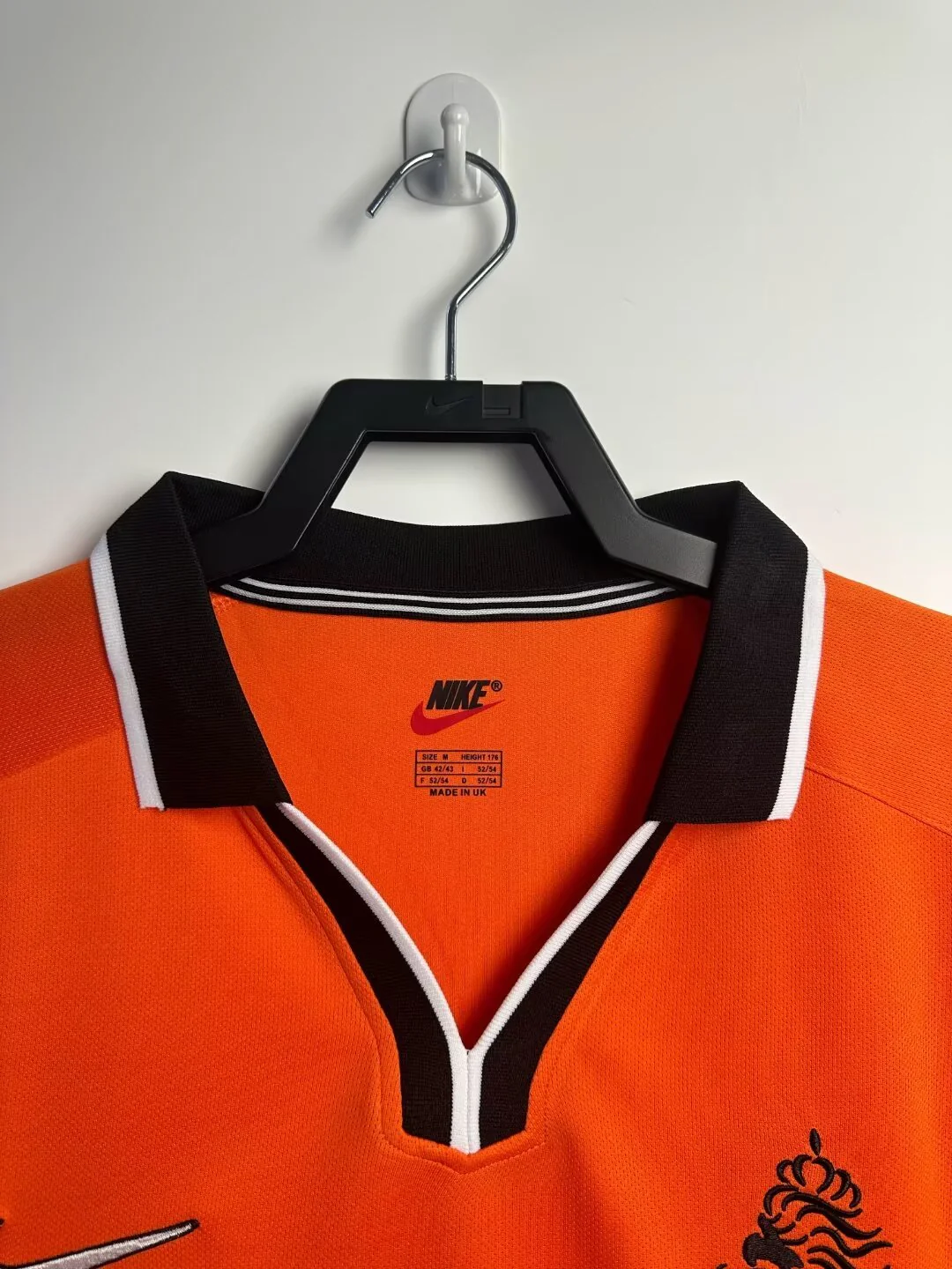 Netherlands Home Retro Long Sleeve Jersey 1998 - Image 3