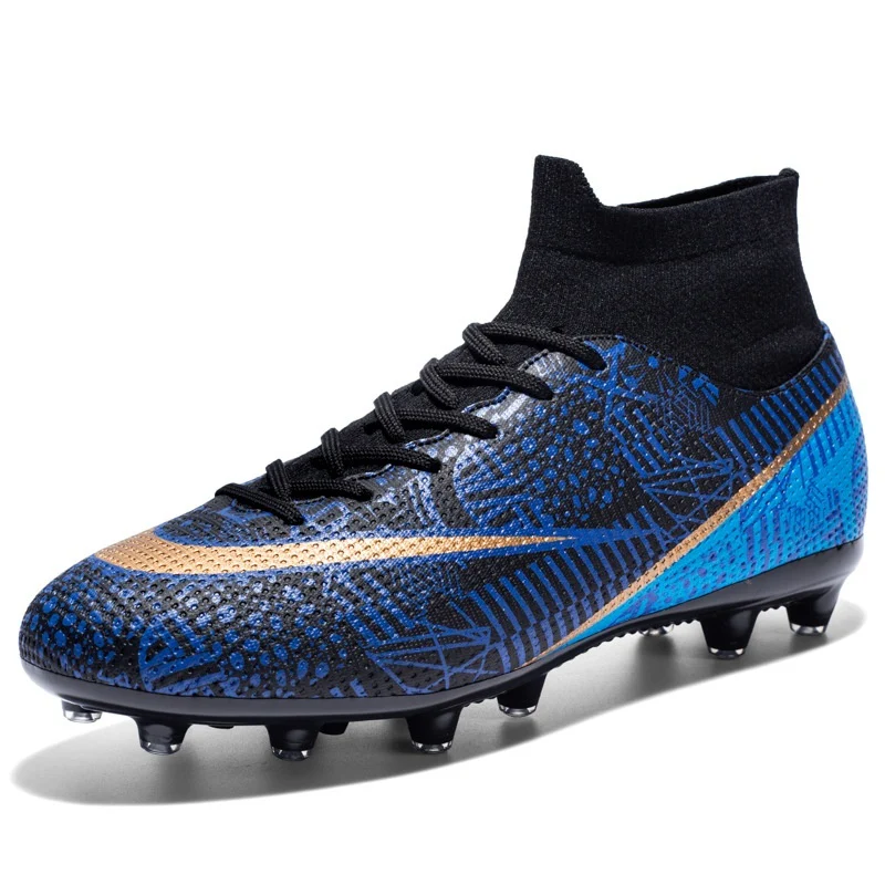 New Breathable Sports High-top Firm Ground Soccer Shoes - Image 4