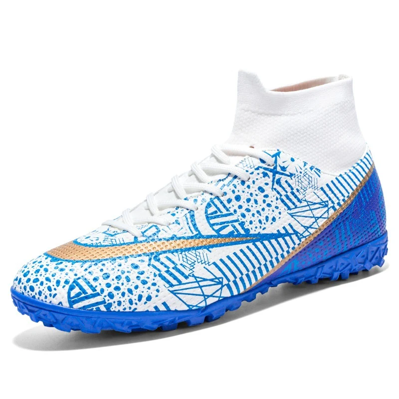 New Breathable Sports High-top Firm Ground Soccer Shoes - Image 5