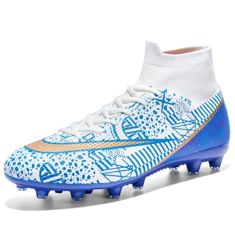 New Breathable Sports High-top Firm Ground Soccer Shoes - Image 8