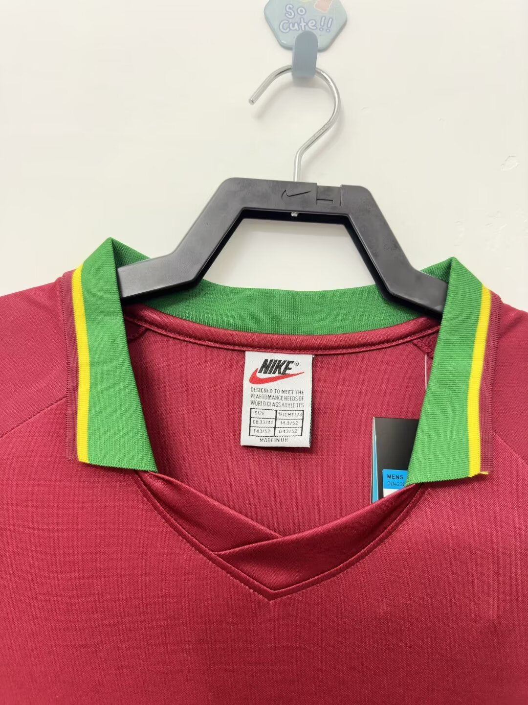 Portugal Home Retro Jersey 1998 - Image 3
