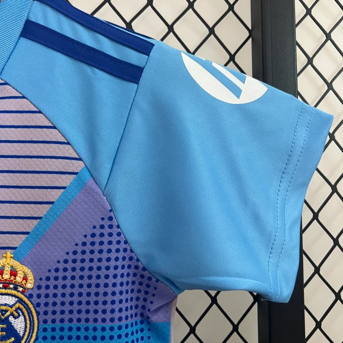 Real Madrid Goalkeeper Kids Suit 24/25 Blue - Image 10
