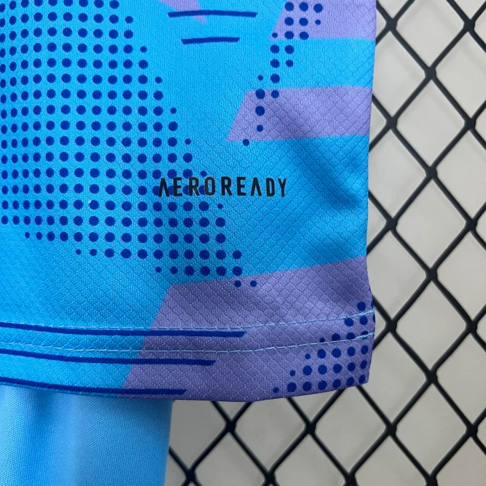 Real Madrid Goalkeeper Kids Suit 24/25 Blue - Image 7
