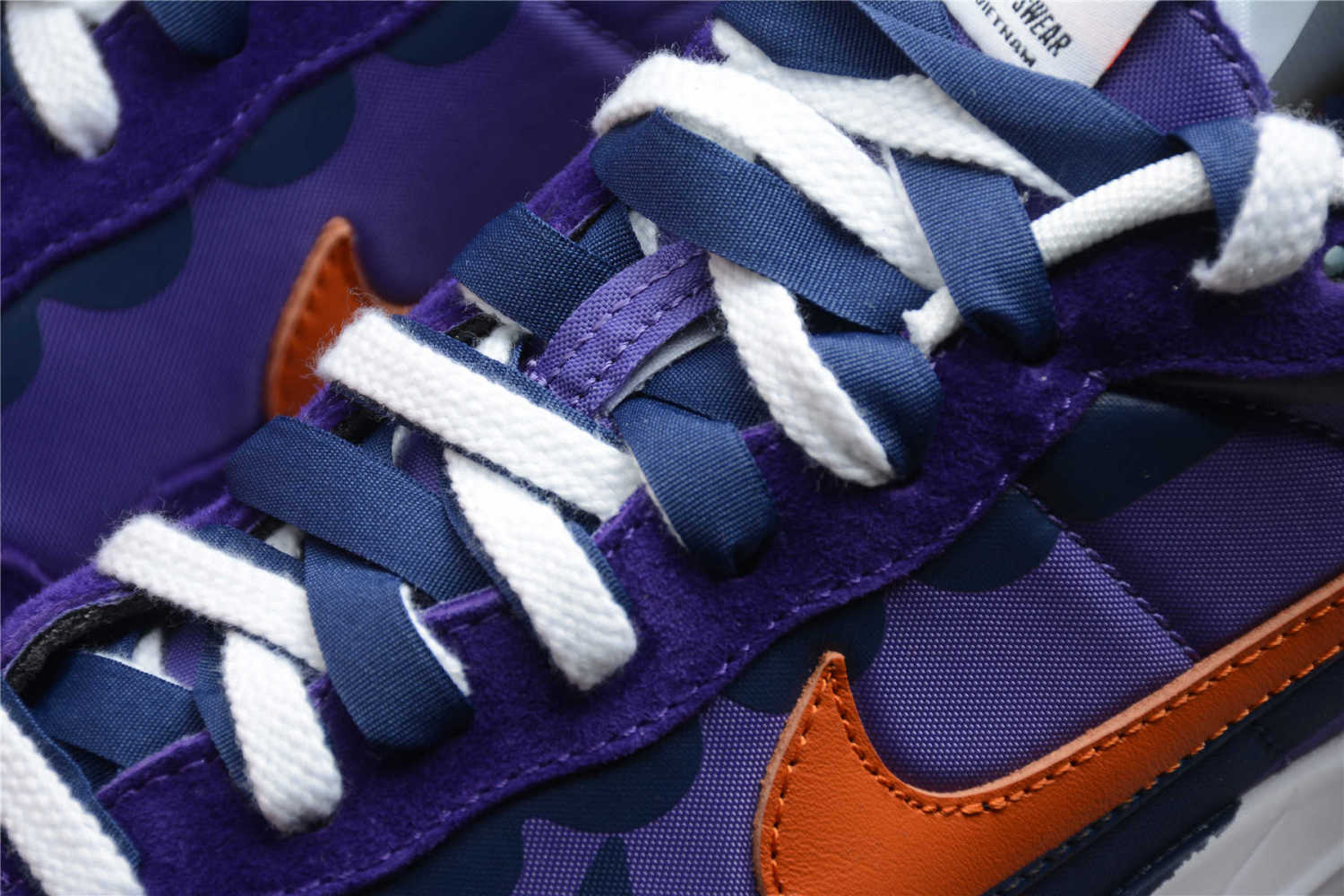 Sacai x VaporWaffle “Tour Yellow ” Purple Orange - Image 11