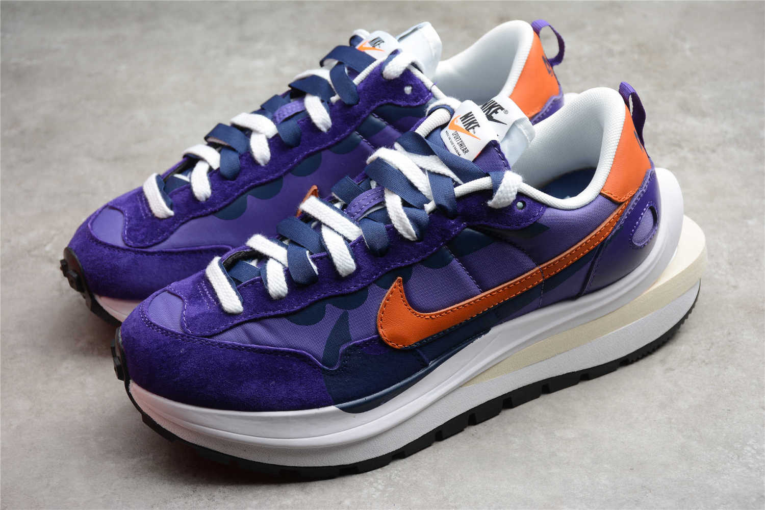 Sacai x VaporWaffle “Tour Yellow ” Purple Orange - Image 13