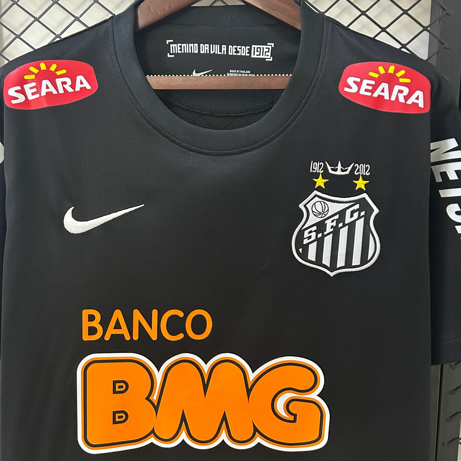 Santos Black Retro Man Jersey 2012/13 - Image 5