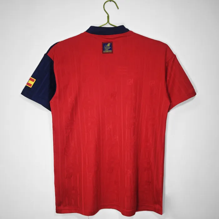 Spain Home Retro Jersey 1996 - Image 2