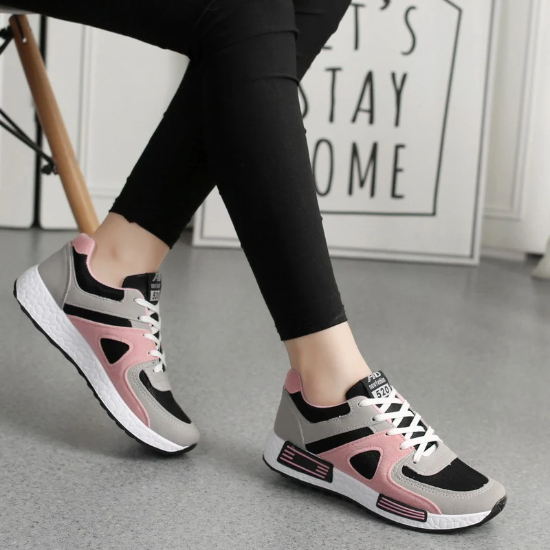 Sports Shoes Women's All-match Casual Shoes Forrest Shoes Student Breathable Board Shoes Flat Running Shoes - Image 3