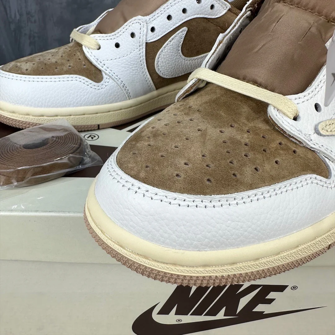 Travis Scott x Air Jordan 1 Low Sail and Ridgerock - Image 3