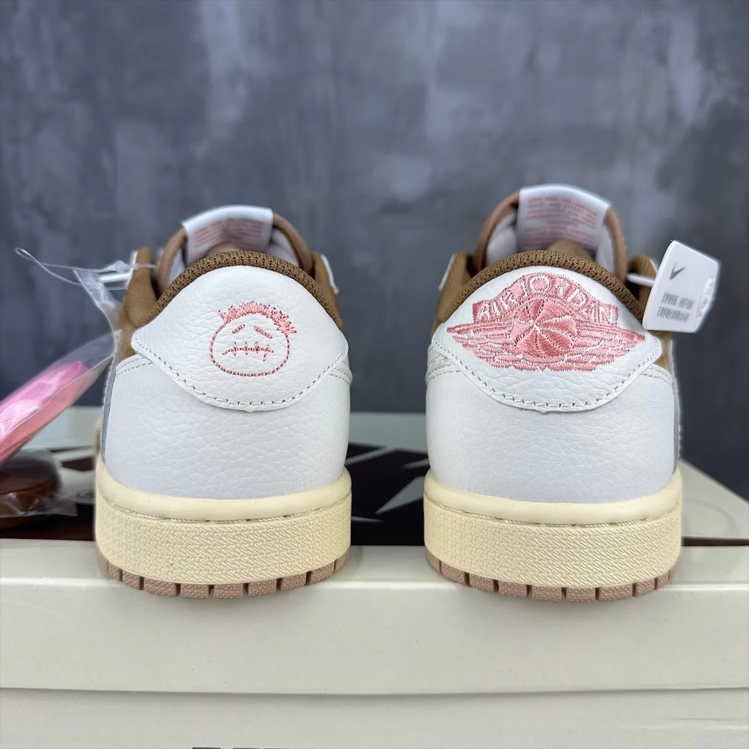 Travis Scott x Air Jordan 1 Low Sail and Ridgerock - Image 5