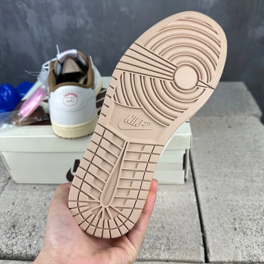 Travis Scott x Air Jordan 1 Low Sail and Ridgerock - Image 8