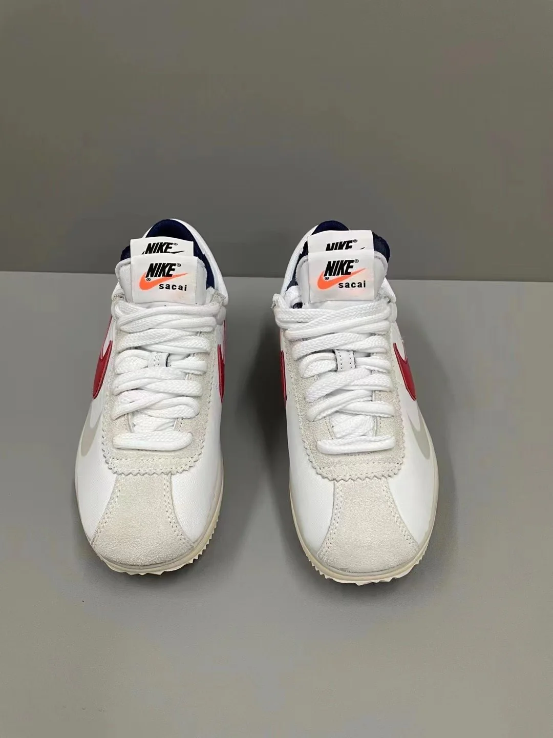 Waffle Sacai White Grey Sneakers - Image 3