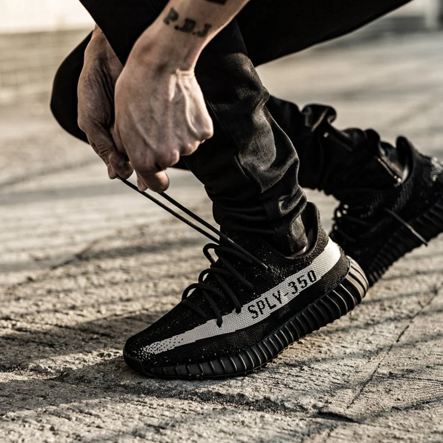 Yeezy Boost 350 V2 “Black - White” BY1604 - Image 9