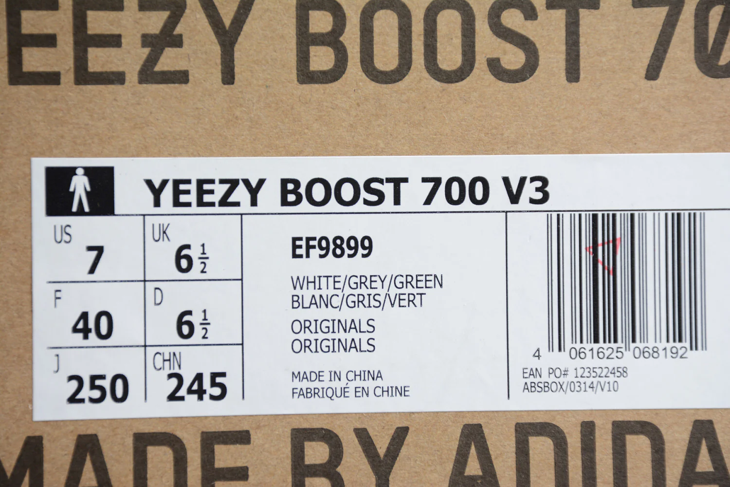 Yeezy Boost 700V3 White Grey Green EF9899 - Image 14